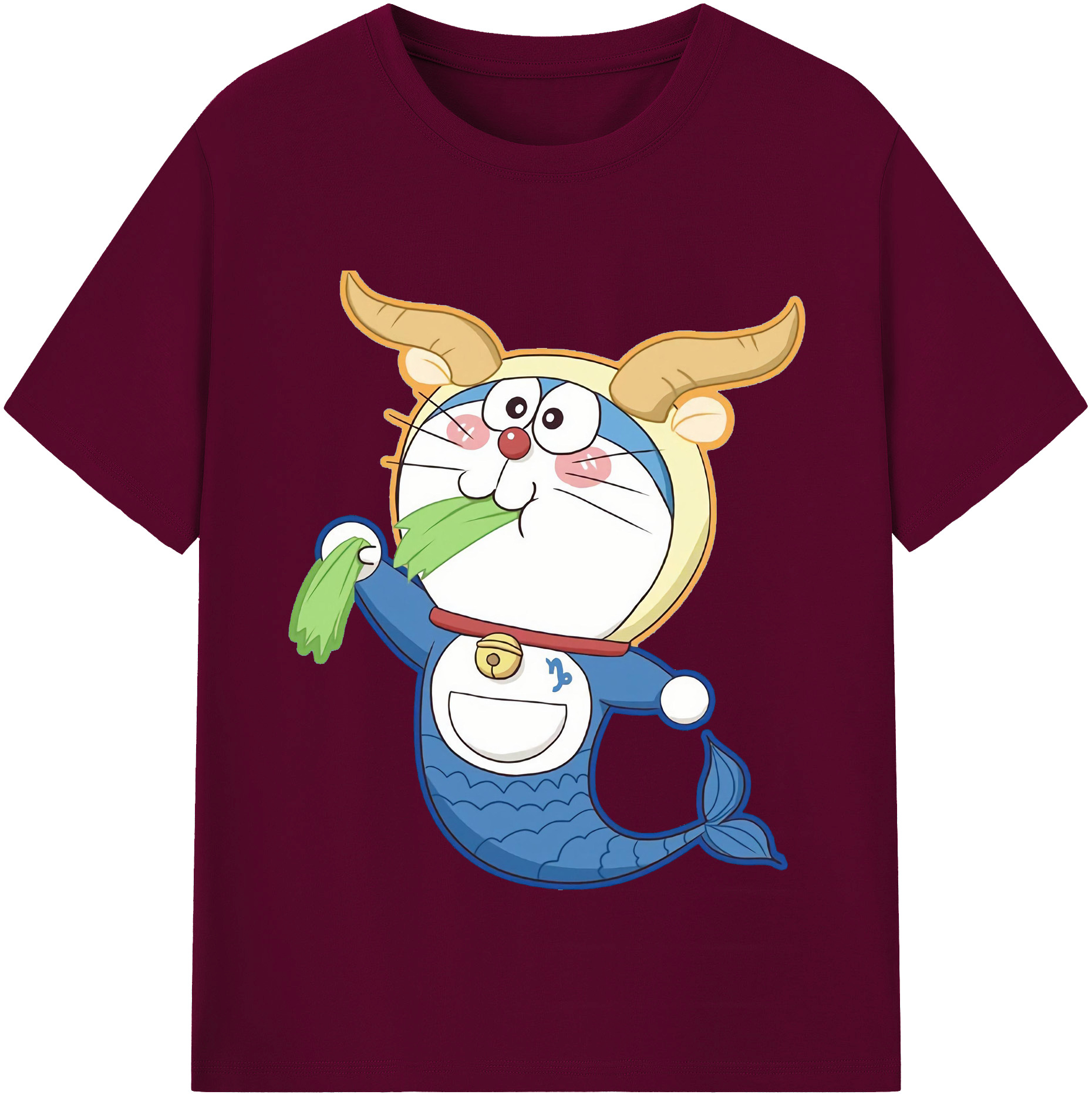 （画像用） ドラえもん Doraemon レディースカジュアルプリントTシャツ（綿100％）